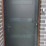 security screen door black brown