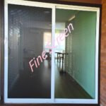 Sliding security door perf white